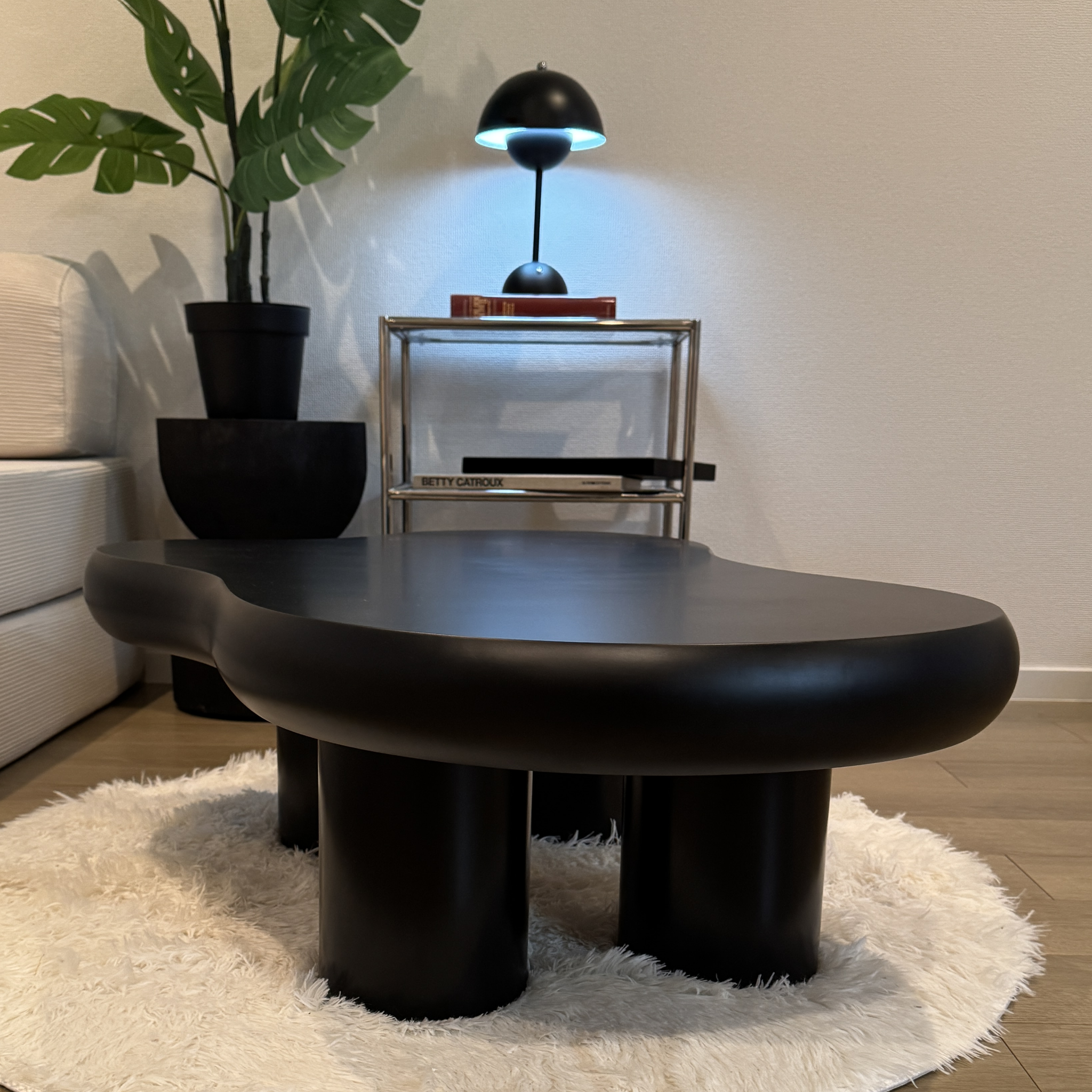 black coffee table